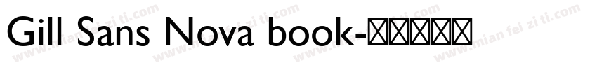 Gill Sans Nova book字体转换
